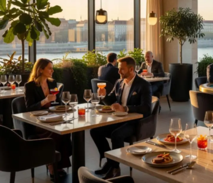 Cinematic vacsoraest az Aranyasztalban, elegáns játékasztalokkal és gourmet fogásokkal